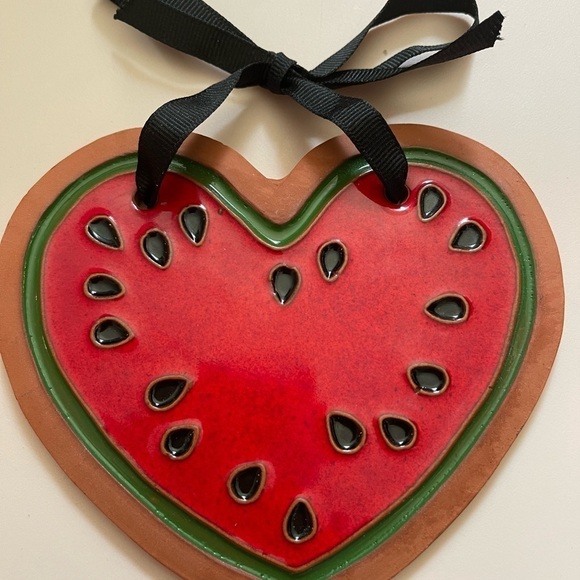 1989 Cindy Wallace Heart Shaped Watermelon. - Picture 3 of 6